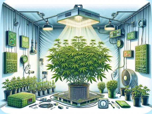 Guía Completa para Usar la Técnica SCROG en tu Cultivo Indoor 🌿🔝  
**Una técnica para optimizar el rendimiento incluso en espacios reducidos**