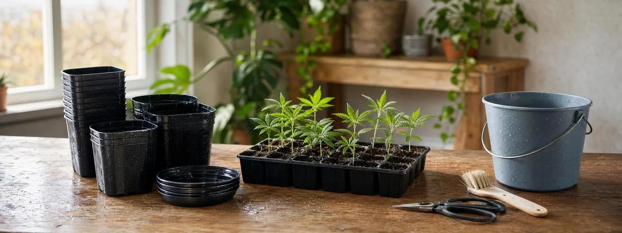 Limpieza entre ciclos: cómo dejar macetas, bandejas y herramientas listas para volver a plantar