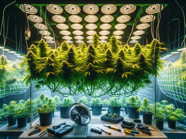 🌱 ¿Qué es el SCROG y cómo aplicarlo en tu cultivo indoor? Guía completa 🌿