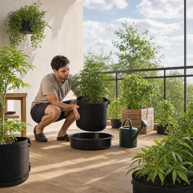 Riego por peso de maceta: el método simple para no ahogar raíces en primavera