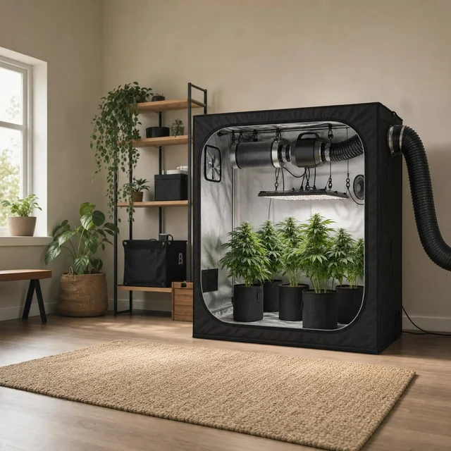 Ventilación en indoor: cómo calcular extractor, filtro y movimiento de aire sin ahogar el cultivo