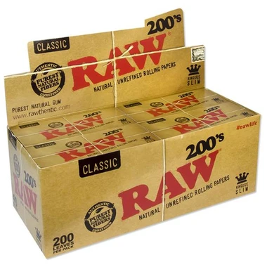 foto Hojillas Raw 200 Clasic King Size slim