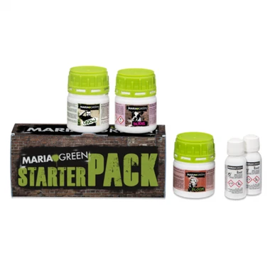foto Maria Green Starter Pack (2xroots 30ml, 1xgrow 100ml, 1xbloom 100ml, 1xbuds 100ml)