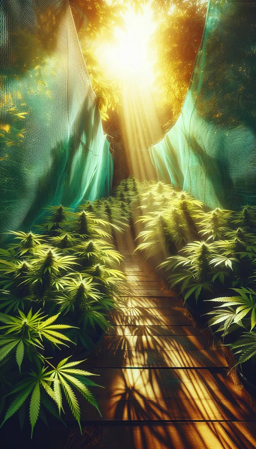 Evita el estrés térmico con mallas de sombra.  Instala mallas de sombreado durante los días calurosos para reducir la temperatura y proteger tus plantas del sol excesivo.  ¡Protección sencilla contra el calor!  #urugrow #growshop #plantamoscontigo