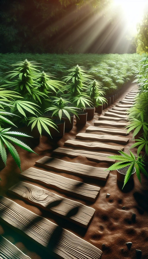 Evita la compactación del suelo.  Si trabajas en tu jardín, usa tablas o senderos para caminar y distribuir el peso, protegiendo así las raíces y asegurando una buena aireación.  ¡Cuida el suelo para un crecimiento óptimo!  #urugrow #growshop #plantamoscontigo