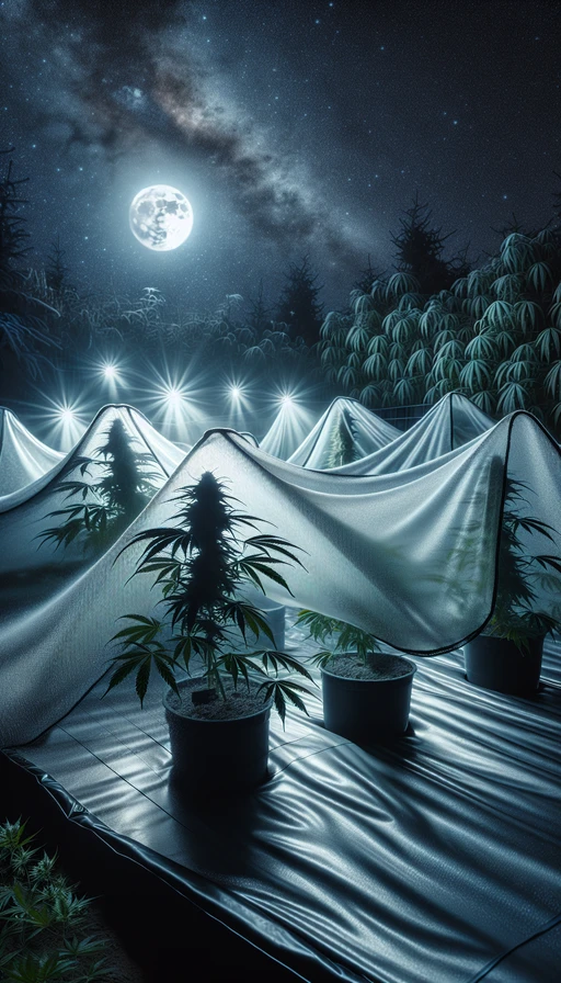 Implementa el uso de tela antiheladas.  En noches frías, cubre tus plantas con tela antiheladas para protegerlas del daño por heladas mientras permite el paso de luz y aire.  ¡Seguridad contra el frío para un cultivo sano!  #urugrow #growshop #plantamoscontigo