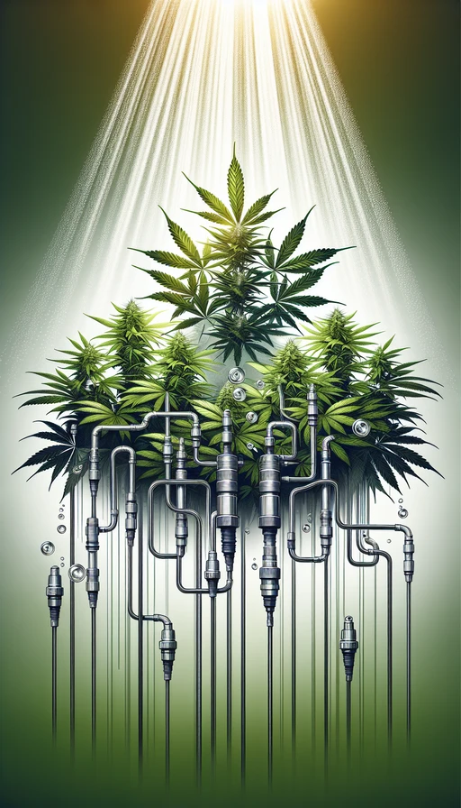 Opta por el riego automatizado.  Instala un sistema de riego por goteo automático para asegurarte de que tus plantas reciban el agua adecuada, incluso cuando no estás en casa.  ¡Comodidad y eficiencia para un cultivo exitoso!  #urugrow #growshop #plantamoscontigo