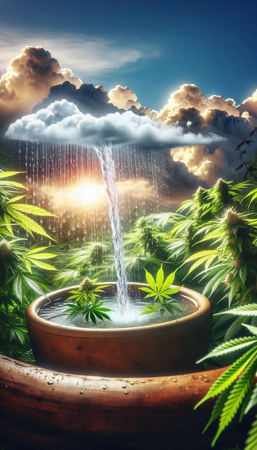 Usa agua de lluvia.  Recolecta agua de lluvia para regar tus plantas. Es libre de químicos y aporta minerales que benefician el crecimiento saludable de tus cultivos.  ¡Un recurso natural valioso!  #urugrow #growshop #plantamoscontigo
