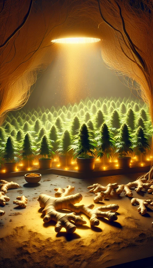 Usa infusión de jengibre.  Hierve trozos de jengibre en agua y utiliza el líquido enfriado como spray natural para repeler insectos y fortalecer las plantas con sus propiedades antifúngicas.  ¡Protección y vitalidad con jengibre!  #urugrow #growshop #plantamoscontigo