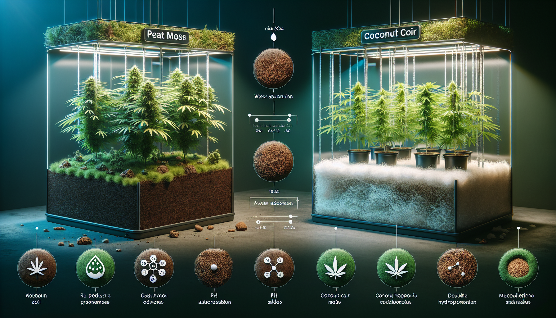 🌿 Turba vs. Fibra de Coco: ¿Cuál es el mejor sustrato para tu cultivo?