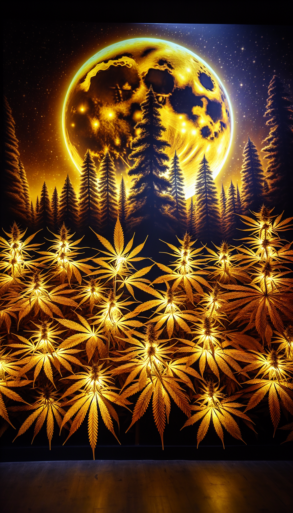 foto "Luz de Luna en el Bosque Verde"