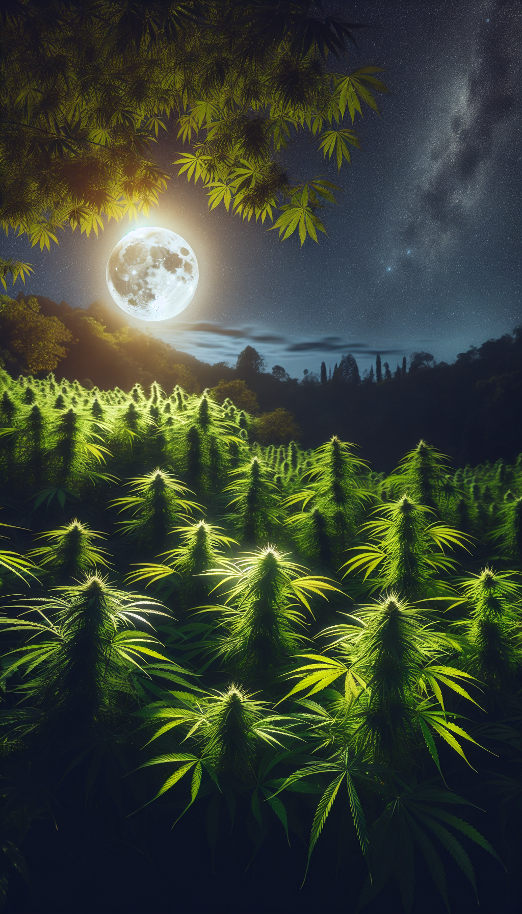 foto "Luz de Luna en el Campo Verde"
