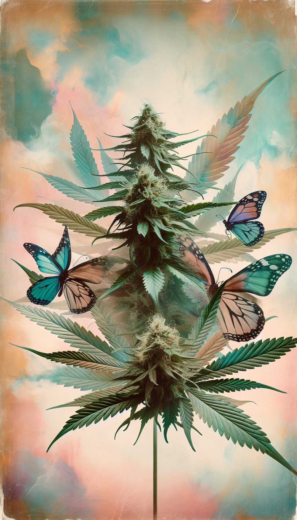 foto "Metamorfosis de Cannabis en Vuelo"