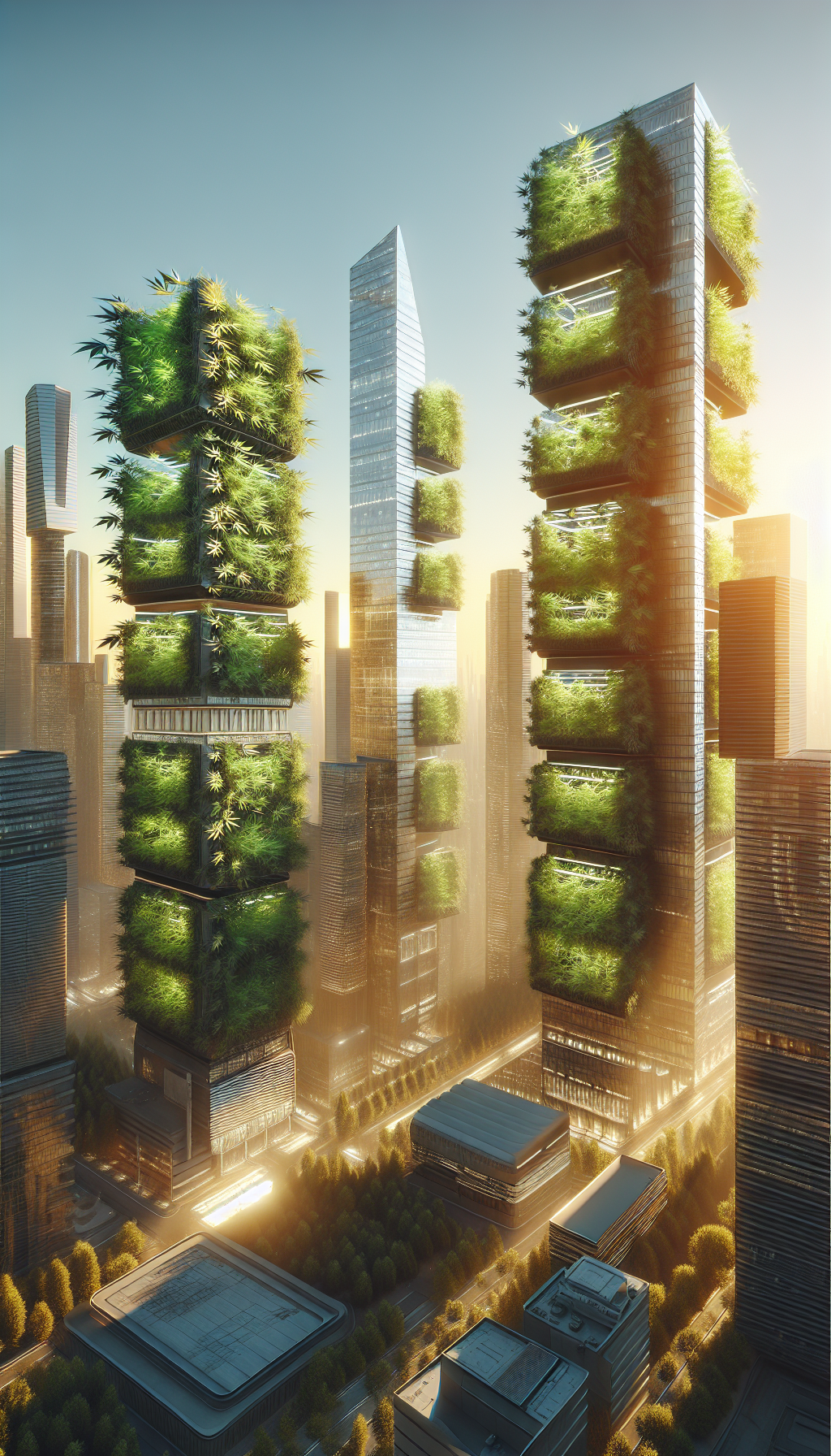 foto "Metropolis Verde: El Futuro Floreciente"