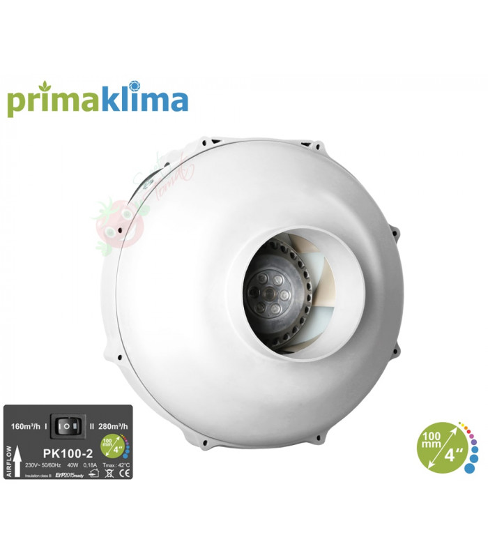 foto Fan 2 speed 160/280 m3/h 100mm 40W