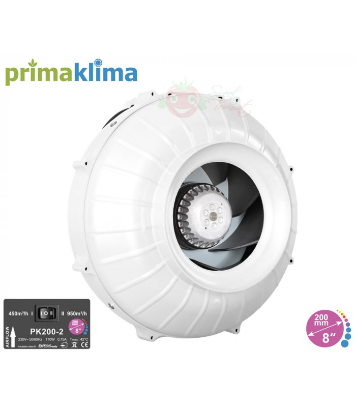 foto Fan 2 speed 450/950 m3/h 200mm 170W