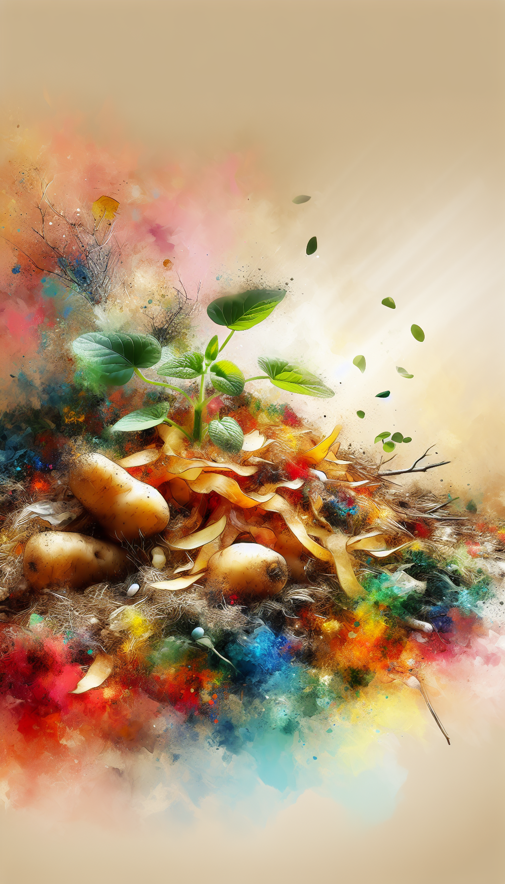 foto Incorpora cáscaras de papa al compost.