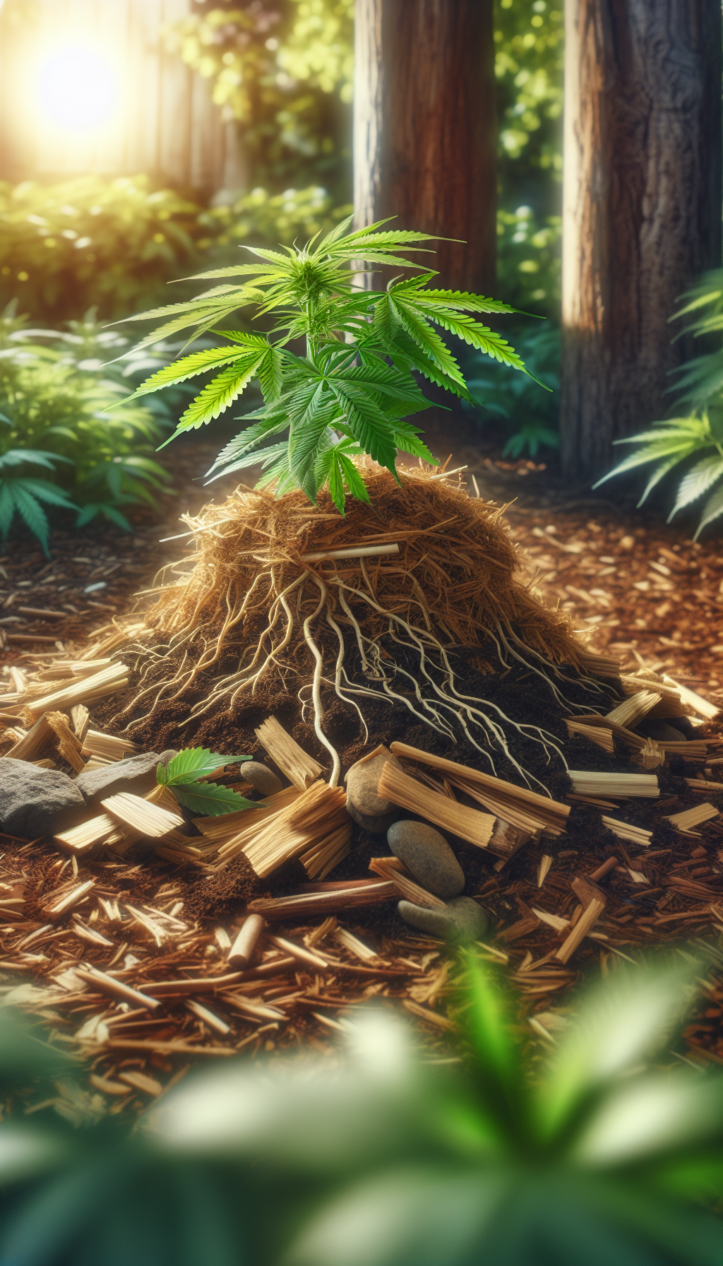 foto Protege las raíces con mulching.