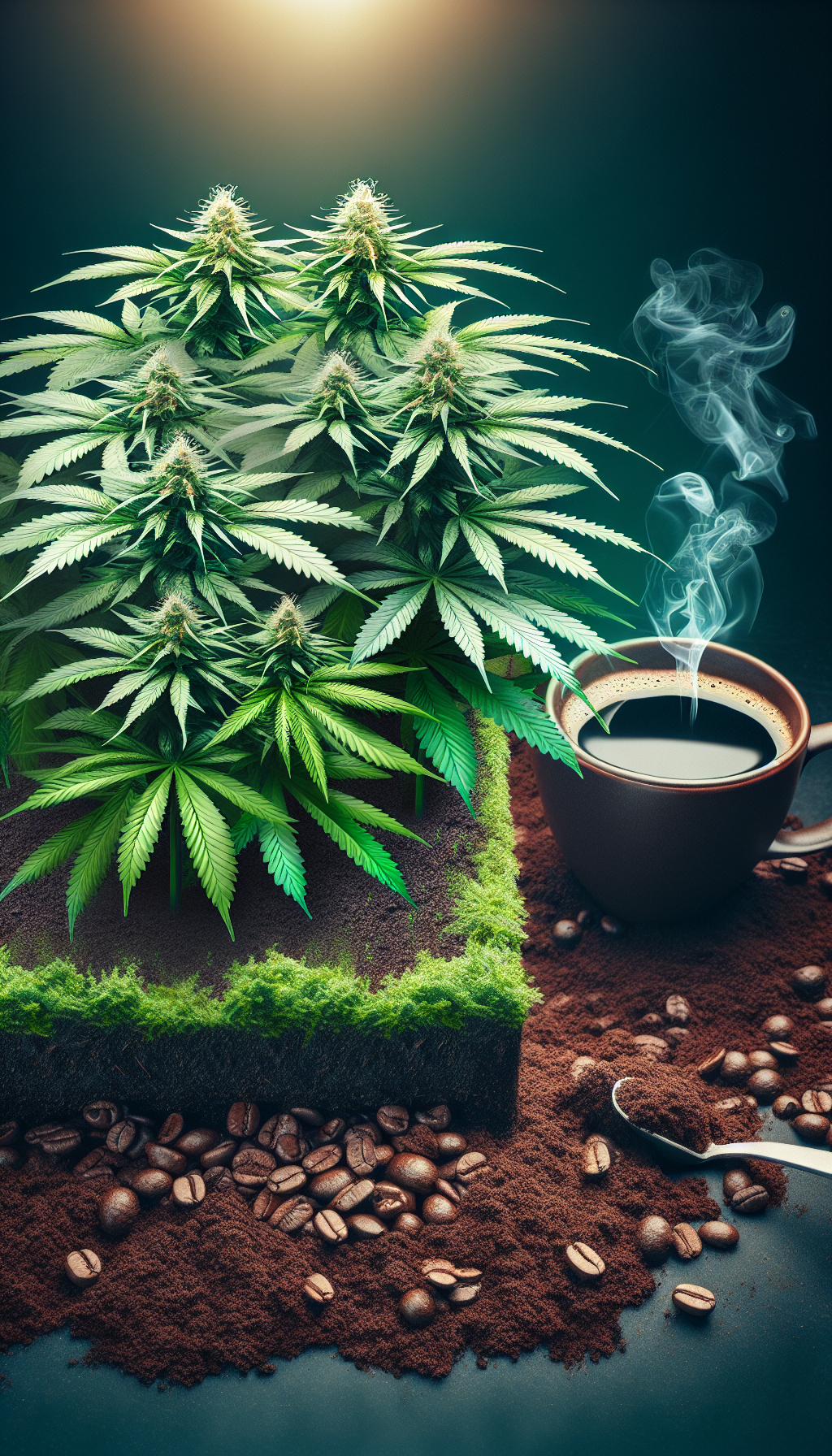 foto Prueba el café como fertilizante.