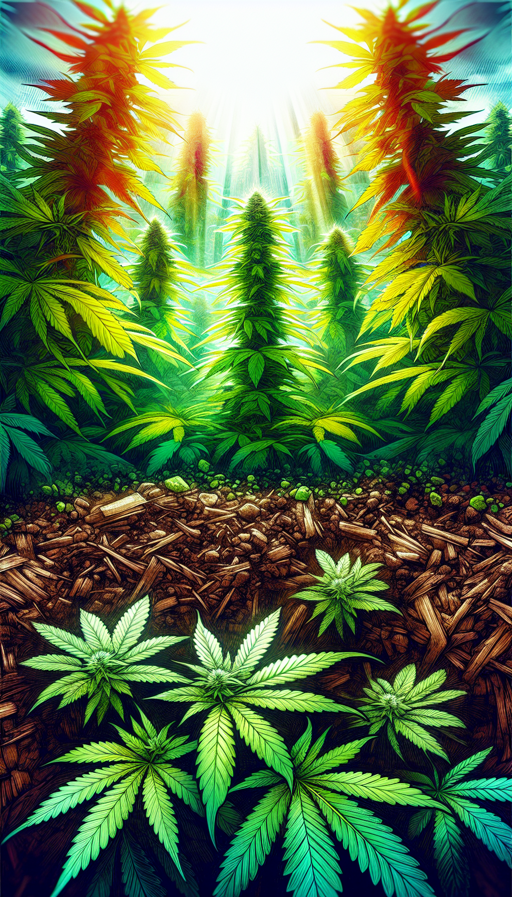 foto Reduce el estrés hídrico con mantillo.